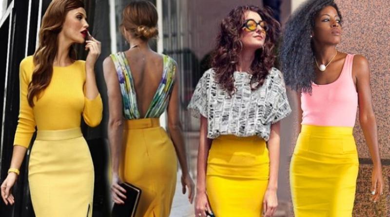 Желтая одежда: с чем носить, как сочетать?